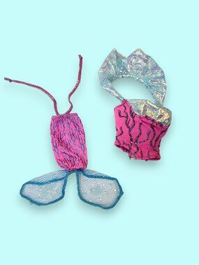 2000 Vintage Barbie Fantasy Magical Mermaids Replacement Top & Tail  #16696